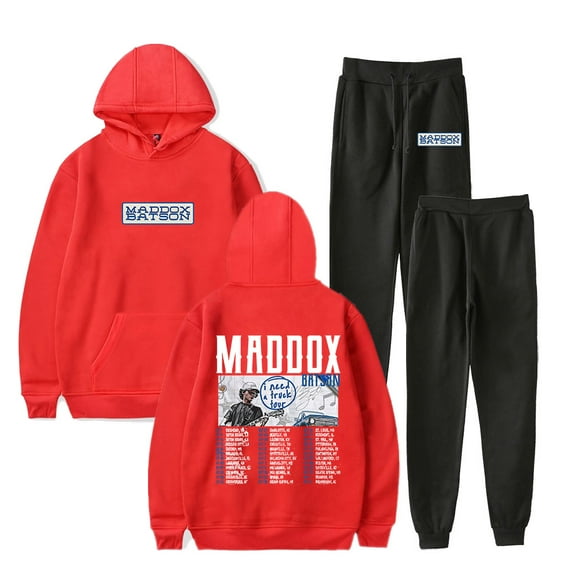 Maddox Batson I Need A Truck Tour Merch Hoodies Jogger Pants Set Unisex Streetwear Sweatshirts