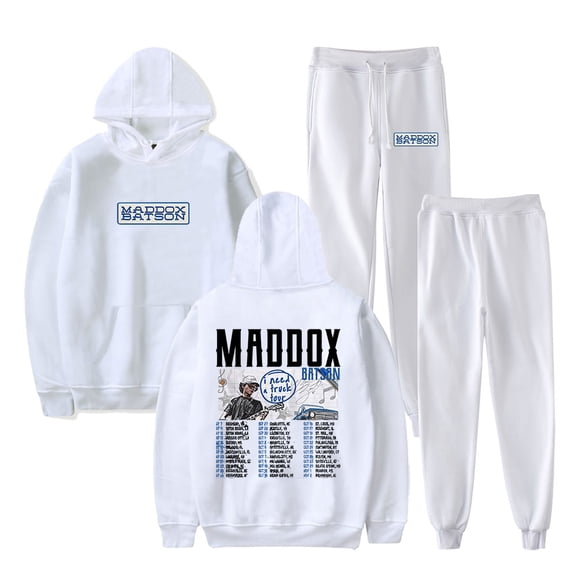 Maddox Batson I Need A Truck Tour Merch Hoodies Jogger Pants Set Unisex Streetwear Sweatshirts