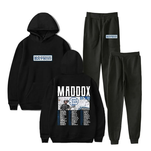 Maddox Batson I Need A Truck Tour Merch Hoodies Jogger Pants Set Unisex Streetwear Sweatshirts