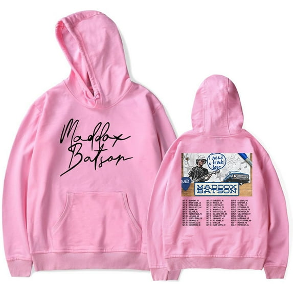 Maddox Batson I Need A Truck Tour Merch Pullover Hoodies Pocketless Parallel Bars Sleeve Unisex Sweatshirts