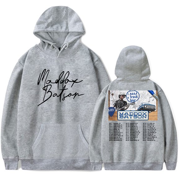Maddox Batson I Need A Truck Tour Merch Pullover Hoodies Pocketless Parallel Bars Sleeve Unisex Sweatshirts