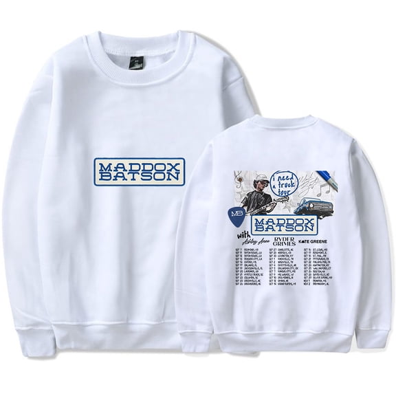Maddox Batson I Need A Truck Tour Merch Sweatshirt Women Men Casual Crewneck Long Sleeve Pullover Clothes