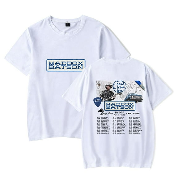 Maddox Batson I Need A Truck Tour Merch T-shirt unisex fashion round neck casual short sleeved T-shirt