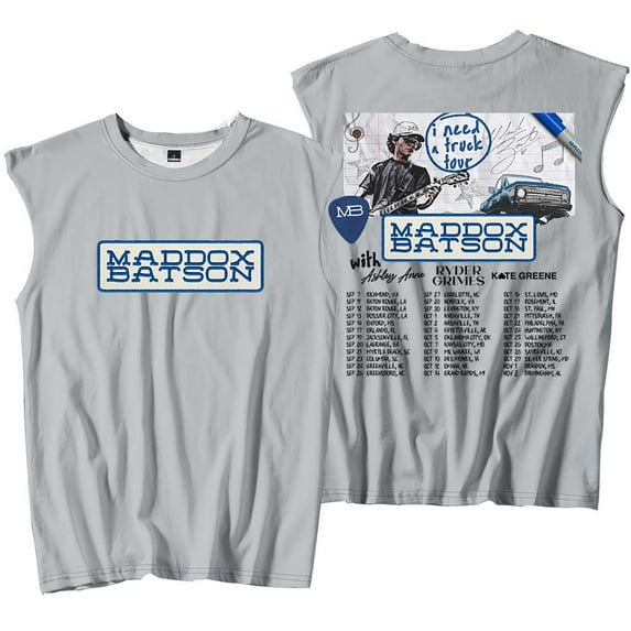 Maddox Batson I Need A Truck Tour Merch Tank Tops Sleeveless Sport Vest Women Men Outdoor Sportwear