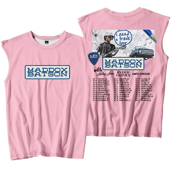Maddox Batson I Need A Truck Tour Merch Tank Tops Sleeveless Sport Vest Women Men Outdoor Sportwear