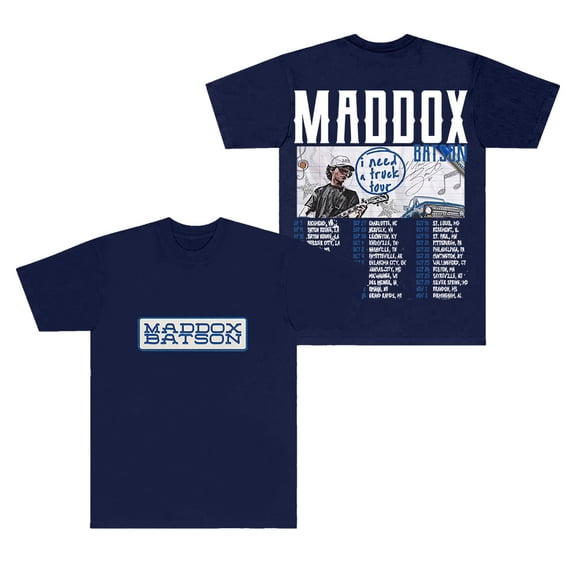 Maddox Batson I Need A Truck Tour T-Shirts Crewneck Tops Unisex Fashion Streetwear Short Sleeve Tee