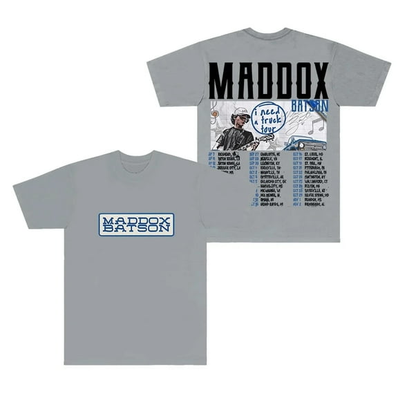 Maddox Batson I Need A Truck Tour T-shirt Crewneck Short Sleeve Cotton Tee Women Men Streetwear Tops