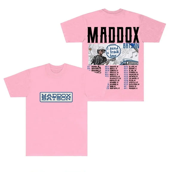 Maddox Batson I Need A Truck Tour T-shirt Crewneck Short Sleeve Cotton Tee Women Men Streetwear Tops