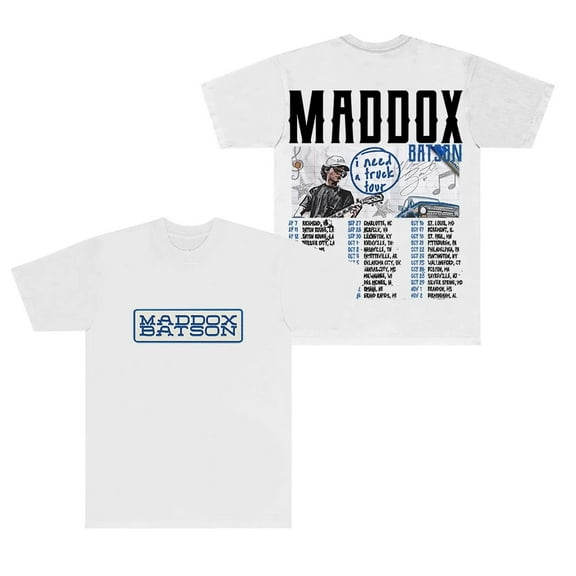 Maddox Batson I Need A Truck Tour T-shirt Crewneck Short Sleeve Cotton Tee Women Men Streetwear Tops