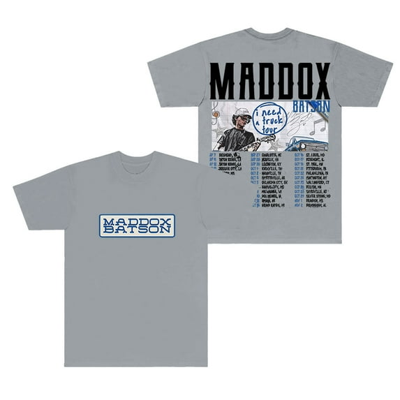 Maddox Batson I Need A Truck Tour T-shirt Merch Women Men Short Sleeve Crewneck Casual Tshirts