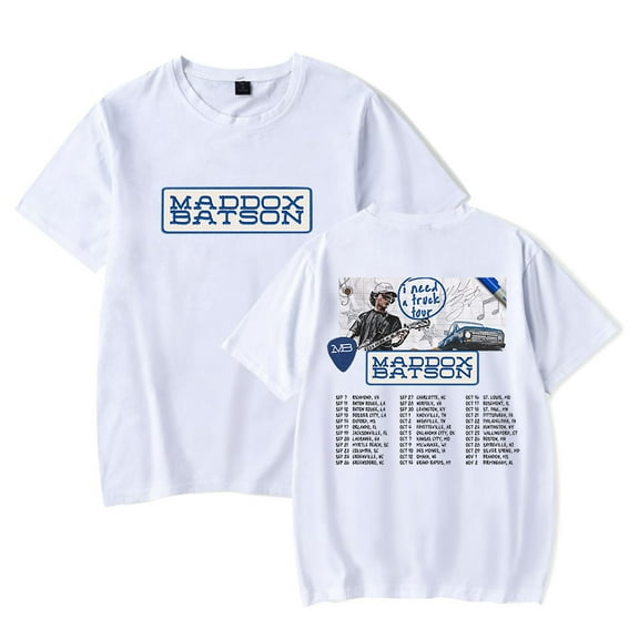 Maddox Batson I Need A Truck Tour Tee Women Men Short Sleeve T-shirt Crewneck Fashion Tops