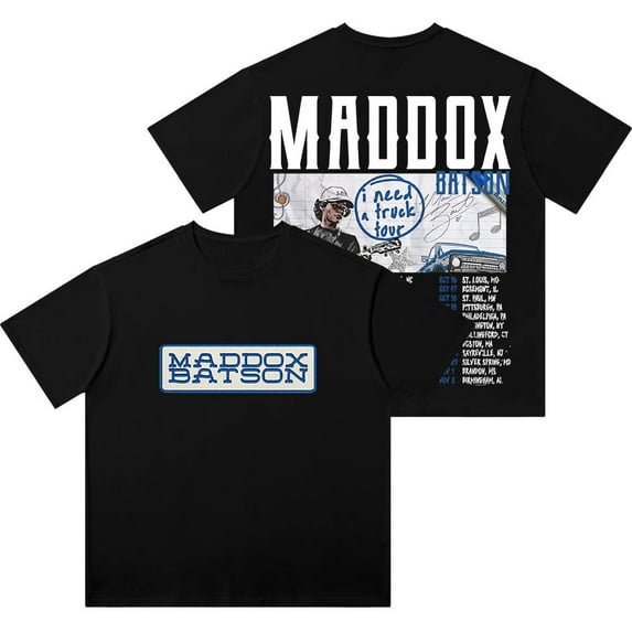 Maddox Batson I Need A Truck Tour Vintage Wash T-Shirts Unisex Fashion Cotton Short Sleeve Tee