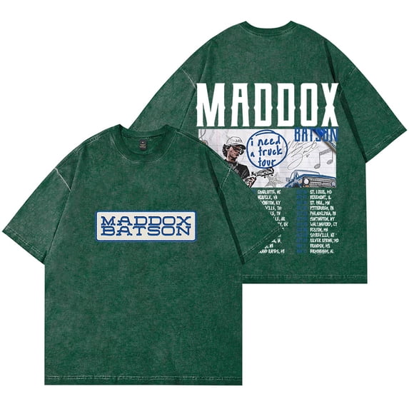 Maddox Batson I Need A Truck Tour Vintage Wash T-Shirts Unisex Fashion Cotton Short Sleeve Tee