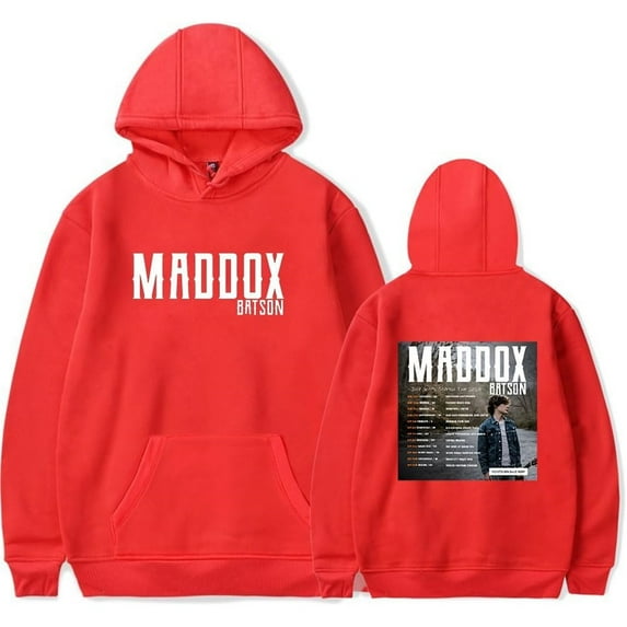 Maddox Batson JUST GETTIN' STARTED TOUR Merch Hoodie Pockets Drawstring Unisex Hooded Sweatshirt Fashion Clothing