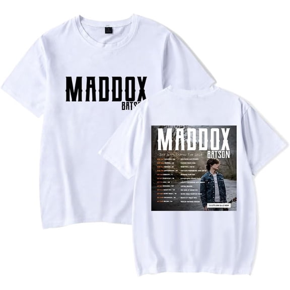 Maddox Batson JUST GETTIN' STARTED TOUR Merch Short Sleeve T-shirt Unisex Fashion Crew Neck Top