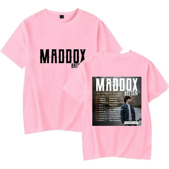 Maddox Batson JUST GETTIN' STARTED TOUR Merch Short Sleeve T-shirt Unisex Fashion Crew Neck Top