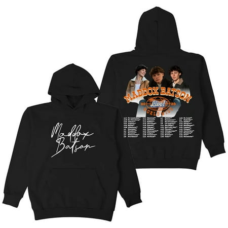 Maddox Batson Live Worldwide Tour 2026 Hoodie Long Sleeve Streetwear Women Men Hooded Sweatshirt