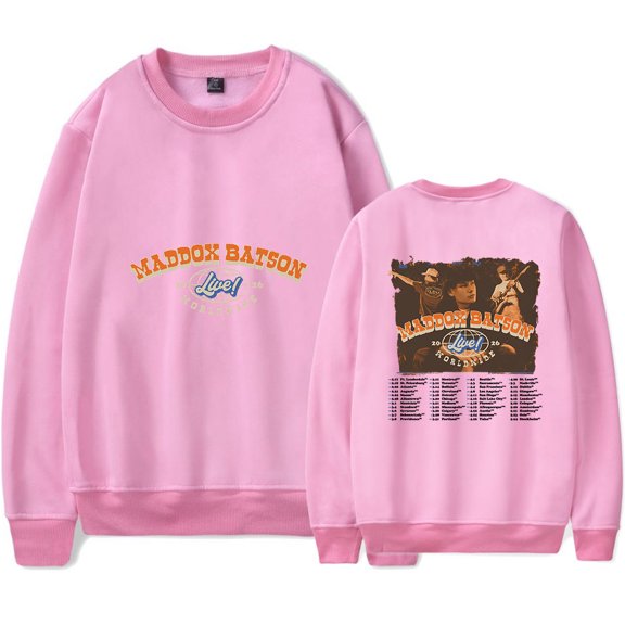 Maddox Batson Live Worldwide Tour Sweatshirt Women Men Casual Crewneck Long Sleeve Pullover Clothes