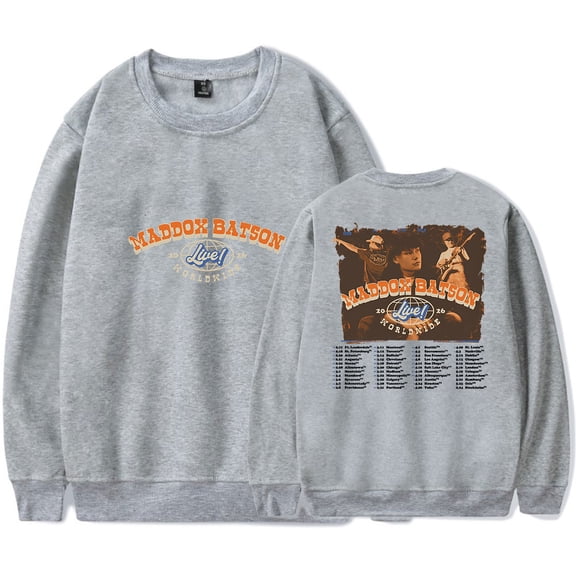 Maddox Batson Live Worldwide Tour Sweatshirt Women Men Casual Crewneck Long Sleeve Pullover Clothes