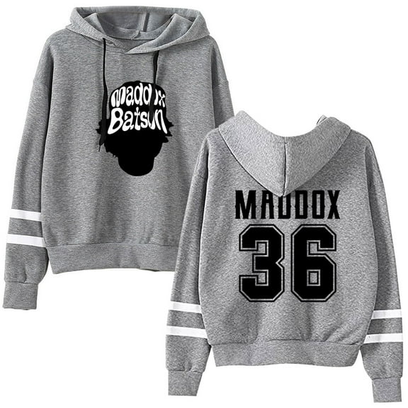 Maddox Batson Logo Hoodies Road To Indio Tour Merch Pocketless Parallel Bars Sleeve Streetwear