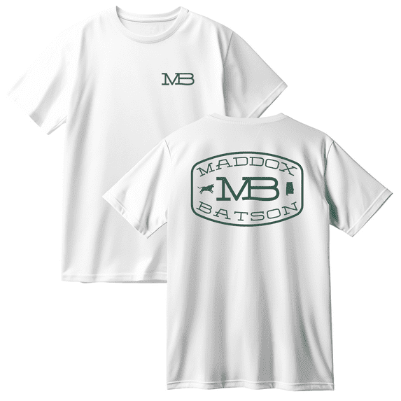 Maddox Batson MB Logo Cotton T-shirt Women Men Short Sleeve Crewneck Fashion Tee