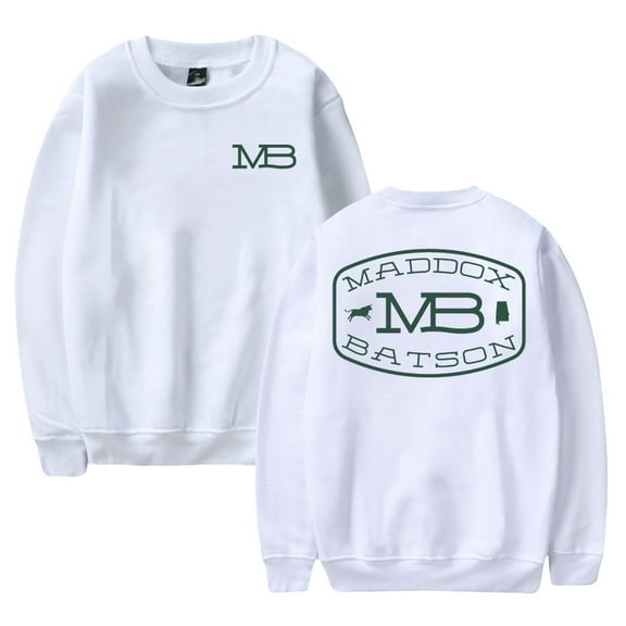 Maddox Batson MB Logo Merch Crewneck Long Sleeve Streetwear Women Men Pullover Sweatshirts
