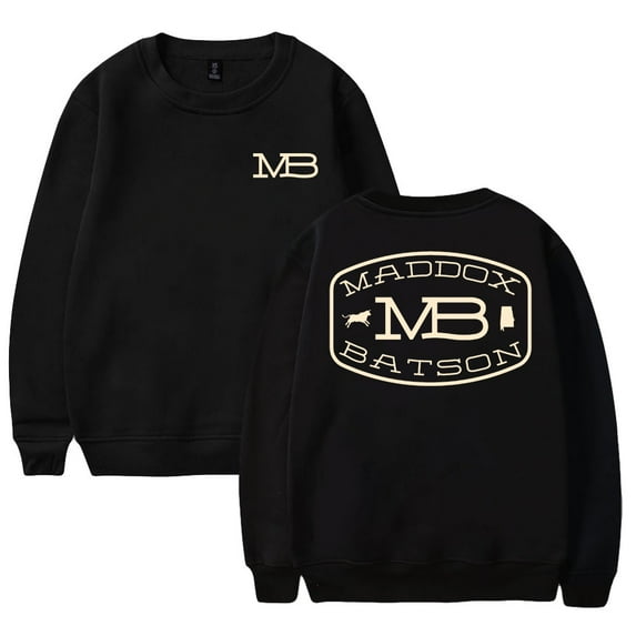 Maddox Batson MB Logo Merch Crewneck Long Sleeve Streetwear Women Men Pullover Sweatshirts