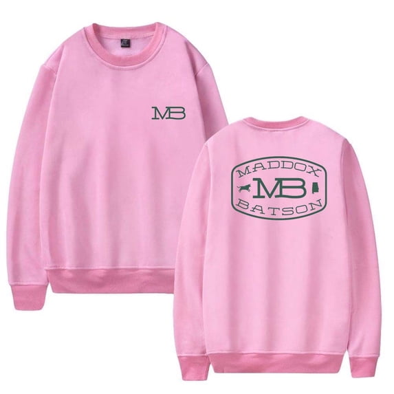 Maddox Batson MB Logo Merch Sweatshirt Women Men Casual Crewneck Long Sleeve Pullover Clothes