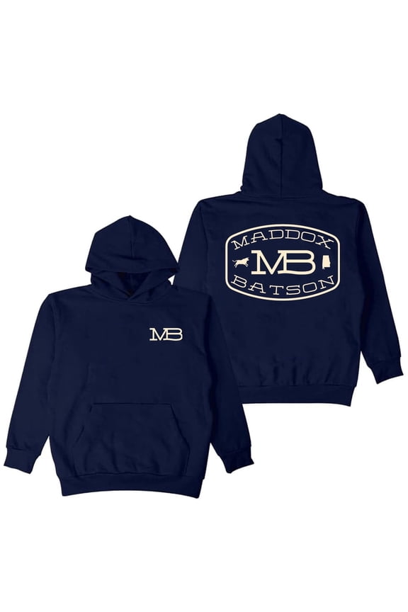 Maddox Batson MB Logo Merch Unisex Hoodie, Long Sleeve Streetwear Pullover Sweatshirt for Men and Women