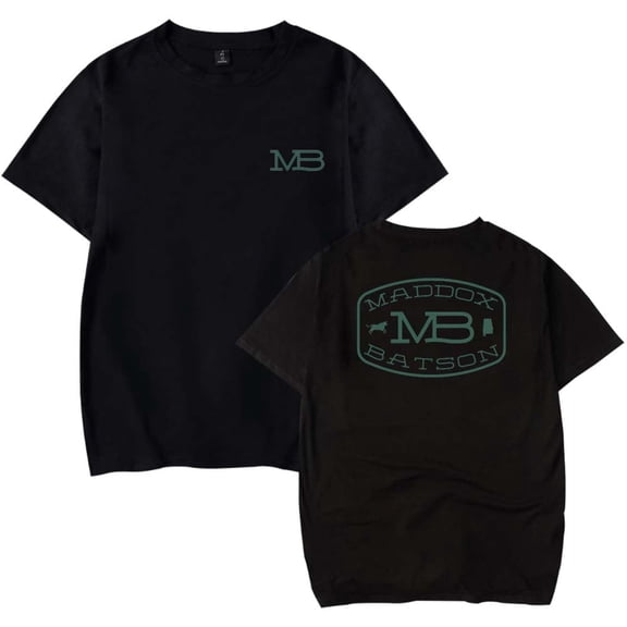 Maddox Batson MB Logo Merch Unisex casual round neck pure cotton short sleeved fashionable T-shirt