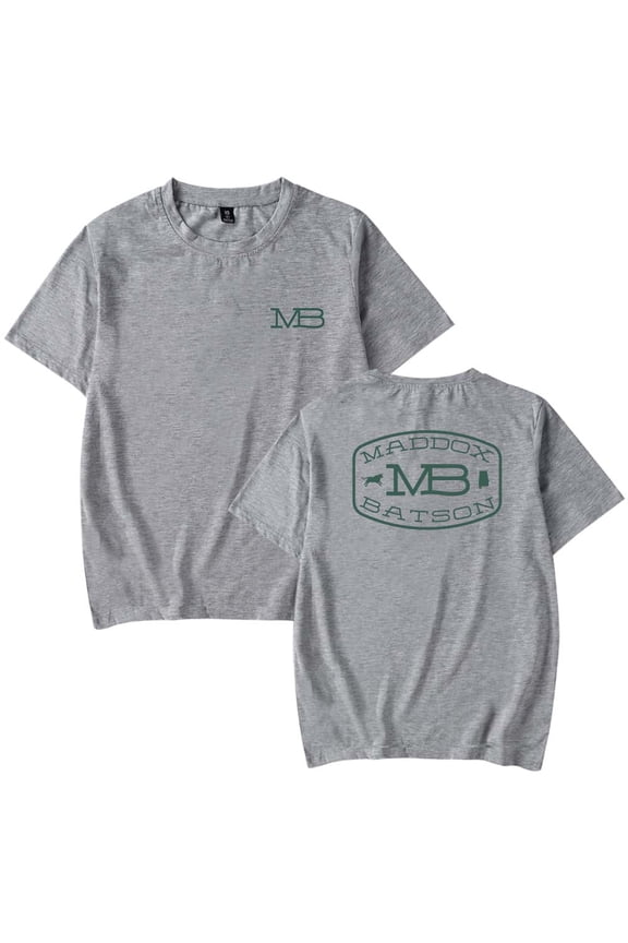 Maddox Batson MB Logo Merch Unisex casual round neck pure cotton short sleeved fashionable T-shirt