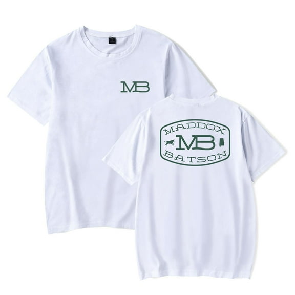 Maddox Batson MB Logo T-shirt Short Sleeve Crewneck Unisex Tee Casual Fashion Tops