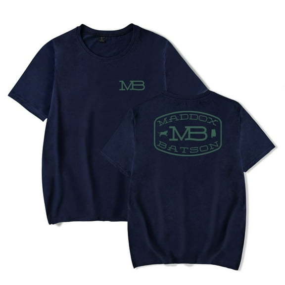 Maddox Batson MB Logo T-shirt Short Sleeve Crewneck Unisex Tee Casual Fashion Tops