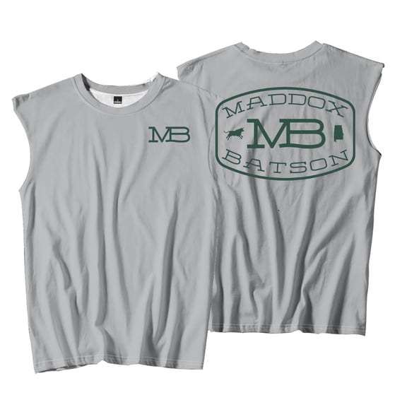 Maddox Batson MB Logo Tank Tops Unisex Sleeveless Sport Vest Women Men Outdoor Streetwear Tops