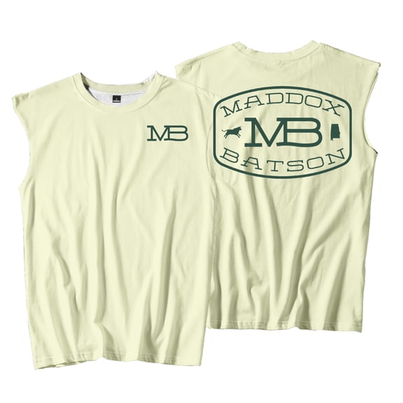 Maddox Batson MB Logo Tank Tops Unisex Sleeveless Sport Vest Women Men Outdoor Streetwear Tops