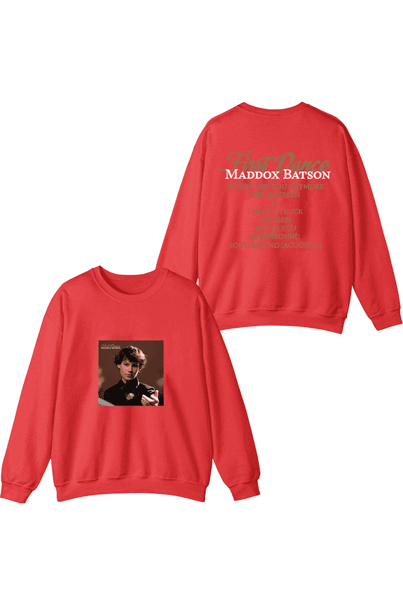 Maddox Batson Merch First Dance Crewneck Sweatshirt Unisex Men Women Long Sleeve Graphic Top