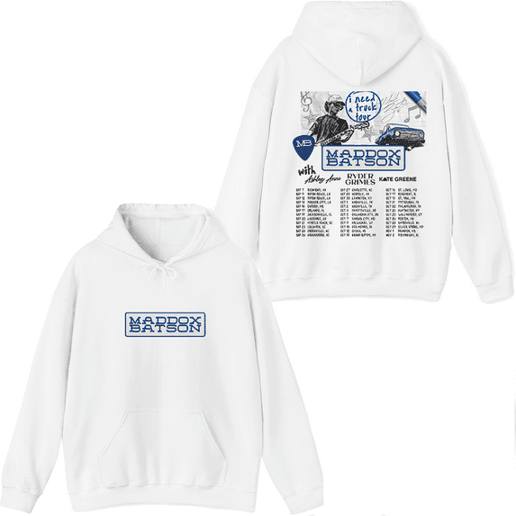 Maddox Batson Merch I Need a Truck Tour Hoodie Men Women Long Sleeve Pullover Graphic Tops