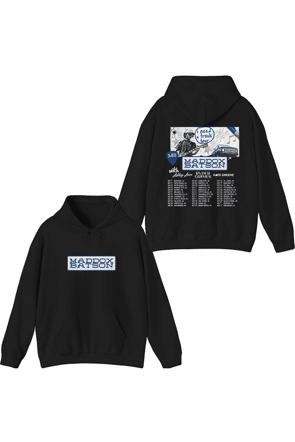 Maddox Batson Merch I Need a Truck Tour Hoodie Men Women Long Sleeve Pullover Graphic Tops