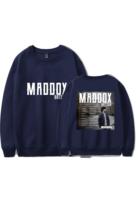 Maddox Batson Merch Just Gettin Started Tour Sweatshirt Printed Crewneck Men Women Long Sleeve Pullover