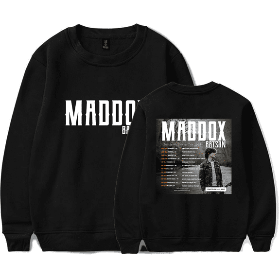 Maddox Batson Merch Just Gettin Started Tour Sweatshirt Printed Crewneck Men Women Long Sleeve Pullover