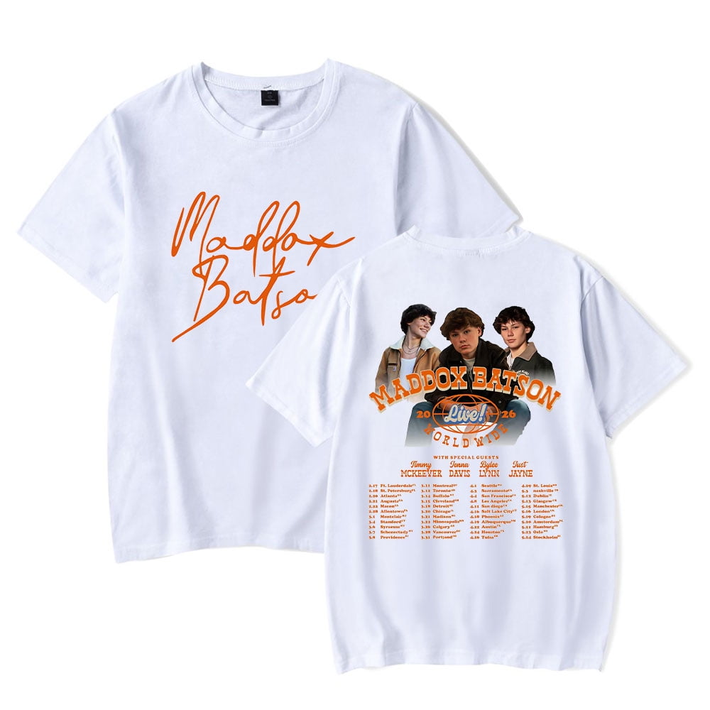 Maddox Batson Merch Live Worldwide Tour 2026 tshirt crewneck short ...