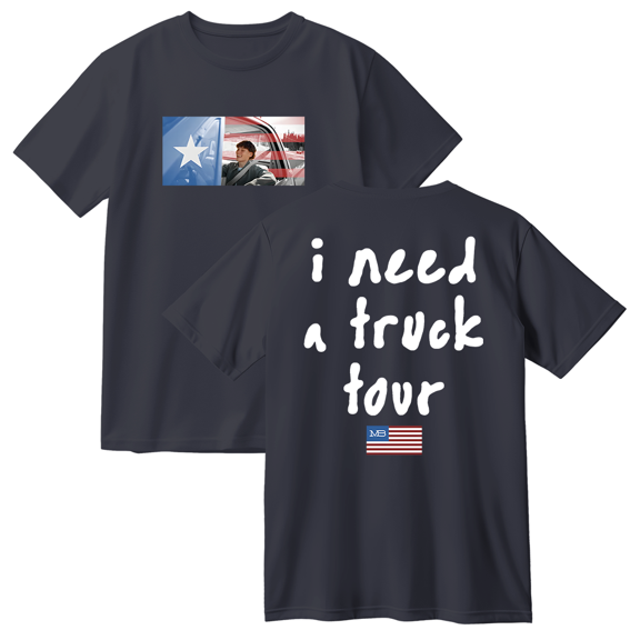 Maddox Batson Merch MB I Need A Truck Tour Cotton Tee Women Men Short Sleeve Round Neck Casual Streetwear T-shirt
