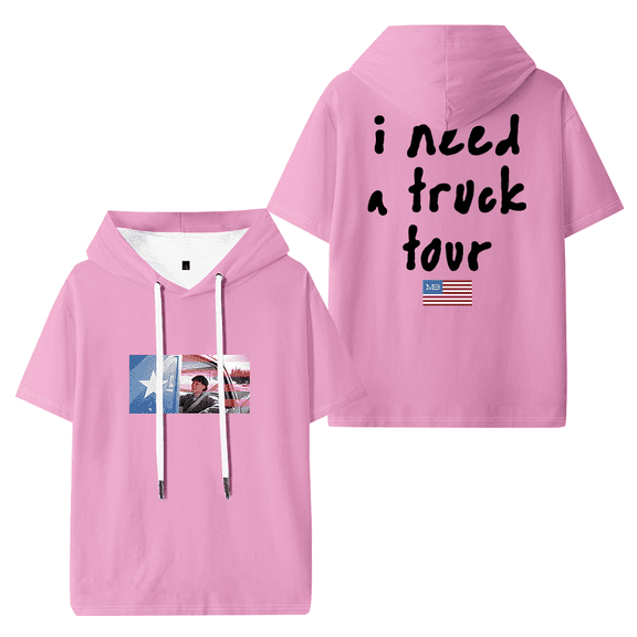 Maddox Batson Merch MB I Need A Truck Tour Hooded T-shirt Unisex Short Sleeve Tee Casual Trendy Tops