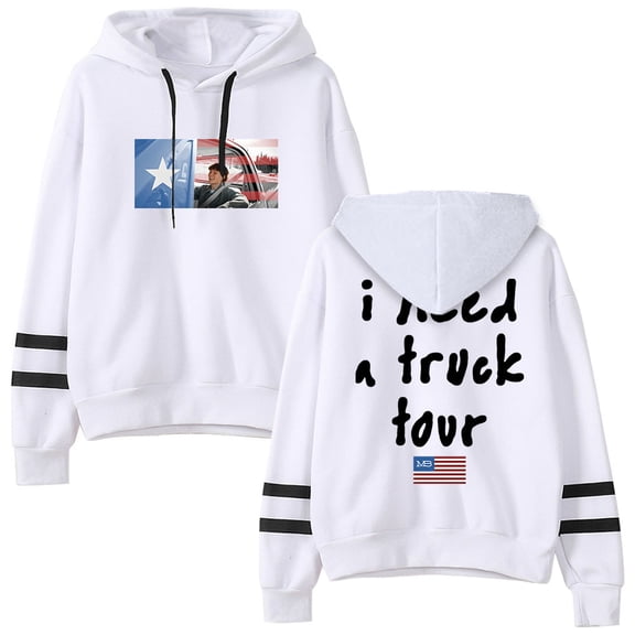 Maddox Batson Merch MB I Need A Truck Tour Pullover Hoodie Pocketless Long Sleeve Sweatshirt Unisex Casual Clothes