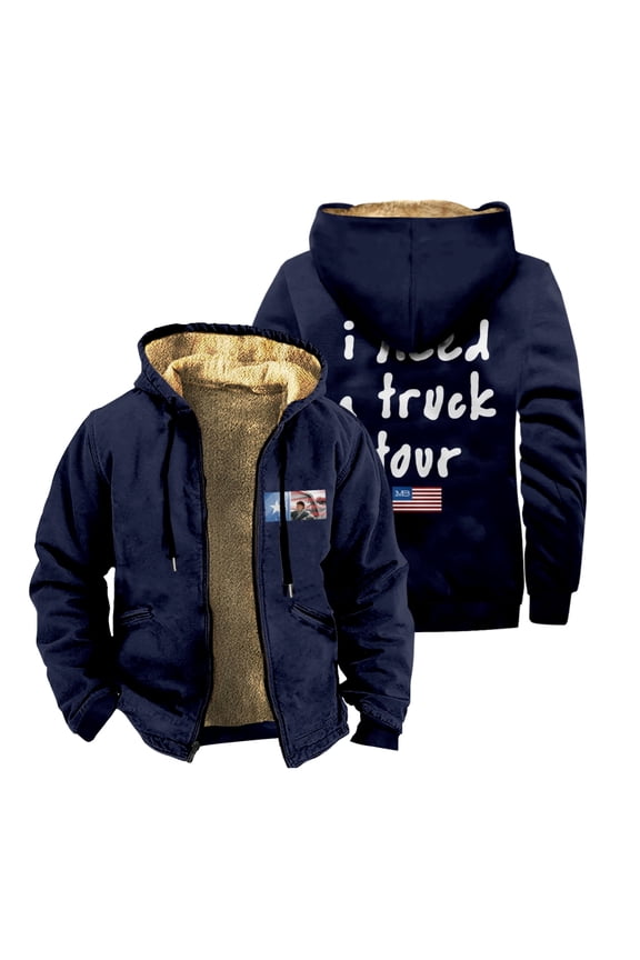 Maddox Batson Merch MB I Need A Truck Tour Zipper Jacket Long Sleeve Winter Parka Women Men Casual Fashion Coat