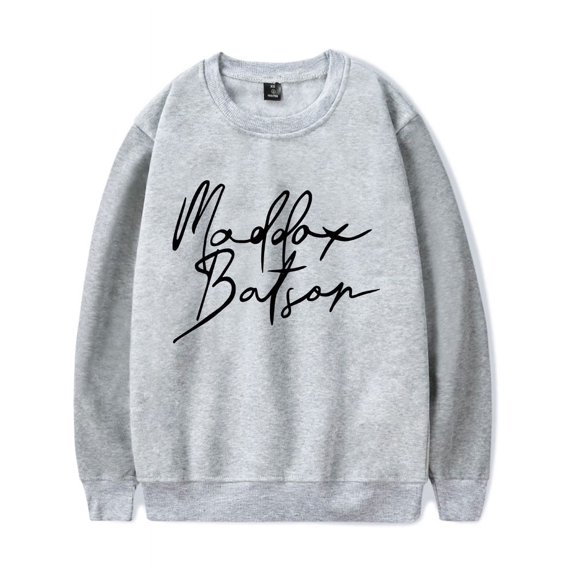Maddox Batson Merch Signature Sweatshirt Printed Crewneck Men Women Long Sleeve Pullover