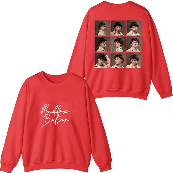 Maddox Batson Merch Tiny Vinyl Cover Crewneck Sweatshirt Men Women Long Sleeve Graphic Top