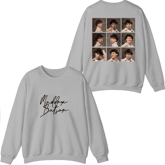 Maddox Batson Merch Tiny Vinyl Cover Crewneck Sweatshirt Men Women Long Sleeve Graphic Top
