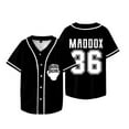 thumbnail image 1 of Maddox Batson Merchball Baseball Jacket T Shirt Summer Thin Single Breasted Cardigan Top, 1 of 6