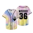 thumbnail image 1 of Maddox Batson Merchball Baseball Jacket T Shirt Summer Thin Single Breasted Cardigan Top, 1 of 5
